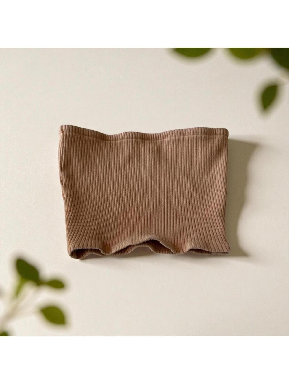 Urban Outfitters Brown Ribbed Strapless Tube Top Size S/M